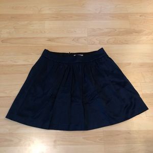 Banana Republic Navy Striped Pleated Skirt Size 8